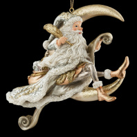 Украшение ErichKrause Decor Санта на месяце 12см