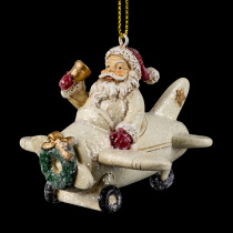 Украшение ErichKrause Decor® Санта на самолете 7.5см