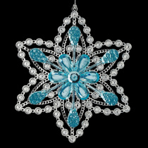 Украшение ErichKrause Decor Снежинка ограненная 14см