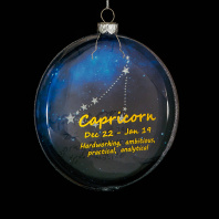 Украшение ErichKrause Decor Козерог медальон 10см, стекло