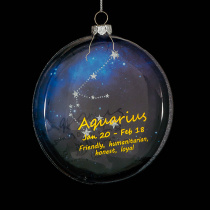 Украшение ErichKrause Decor Водолей медальон 10см, стекло
