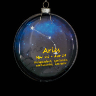 Украшение ErichKrause Decor Овен медальон 10см, стекло