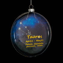 Украшение ErichKrause Decor Телец медальон 10см, стекло