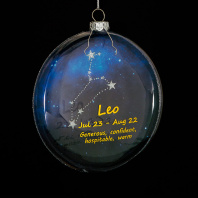 Украшение ErichKrause Decor Лев медальон 10см, стекло