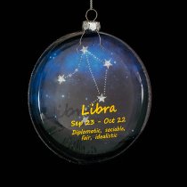 Украшение ErichKrause Decor Весы медальон 10см, стекло