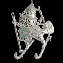 Украшение ErichKrause Decor Санта на лыжах 12см