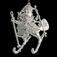 Украшение ErichKrause Decor Санта на лыжах 12см