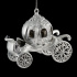 Украшение ErichKrause Decor Карета серебряная 11.5см