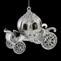 Украшение ErichKrause Decor Карета серебряная 11.5см
