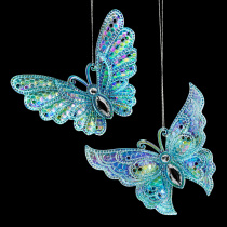 Украшение ErichKrause Decor Бабочка ледяной перламутр 13см