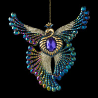 Украшение ErichKrause Decor Королевский павлин 15см