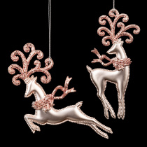 Украшение ErichKrause Decor Олень розовый шелк 18см