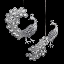 Украшение ErichKrause Decor Павлин белоснежный  17см