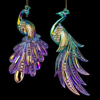 Украшение ErichKrause Decor Павлин северное сияние 16см