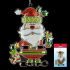 Украшение ErichKrause Decor® Санта с подарочком 16.5см