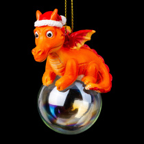 Украшение ErichKrause Decor Дракон на шаре 8см