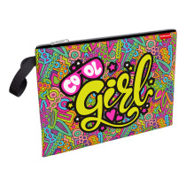 Папка текстильная на молнии ErichKrause® Cool Girl, A4