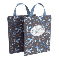 Папка текстильная на молнии, вертикальная ErichKrause с ручкой Frozen Beauty, A4