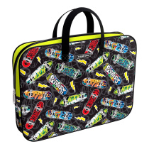 Папка текстильная на молнии ErichKrause® с ручками Neon Skate, A4+