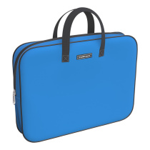 Папка текстильная на молнии ErichKrause с ручками Neon® Blue, A4+