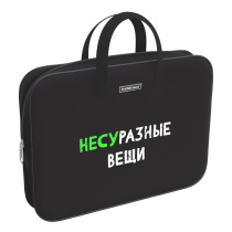 Папка текстильная на молнии ErichKrause с ручками Different Things, A4+