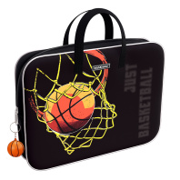 Папка текстильная на молнии ErichKrause с ручками Basketball, A4+