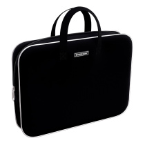 Папка текстильная на молнии ErichKrause с ручками Black, A4+