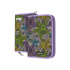 Пластиковый пенал-книжка без наполнения ErichKrause® 135x205x30мм Purple Python