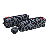 Пенал квадро ErichKrause 210x70x70мм Fluffy Leopard