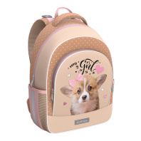 Ученический рюкзак с грудной перемычкой ErichKrause ErgoLine® 15L Corgi Puppy