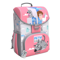 Ученический ранец с грудной перемычкой ErichKrause ErgoLine® 15L Приключения Пети и Волка (Полёт)