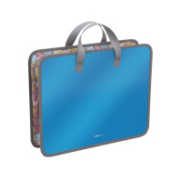 Папка пластиковая для творчества ErichKrause Glossy Bubble Gum, арома, A4+, голубой (в пакете по 1 шт.)