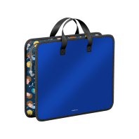 Папка пластиковая для творчества ErichKrause Приключения Пети и Волка, A4+, синий (в пакете по 1 шт.)